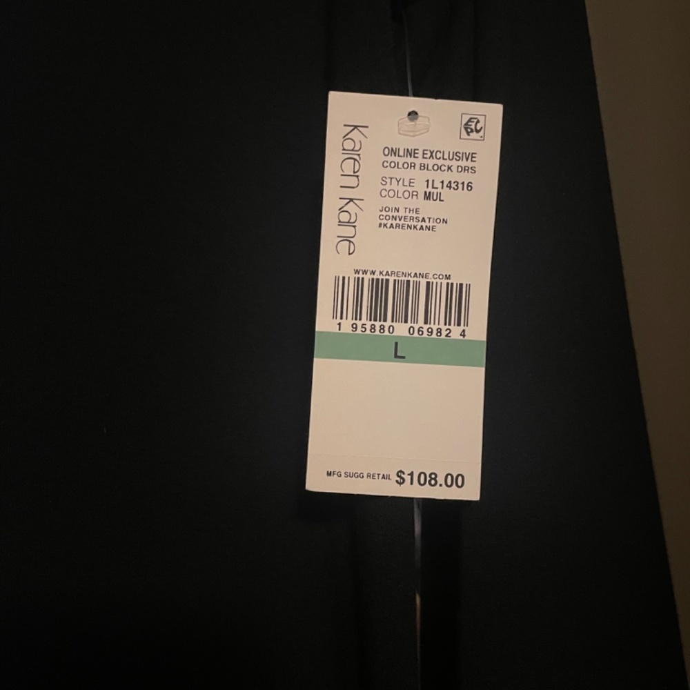 Karen Kane Color Block Dress NWT - Picture 5 of 5